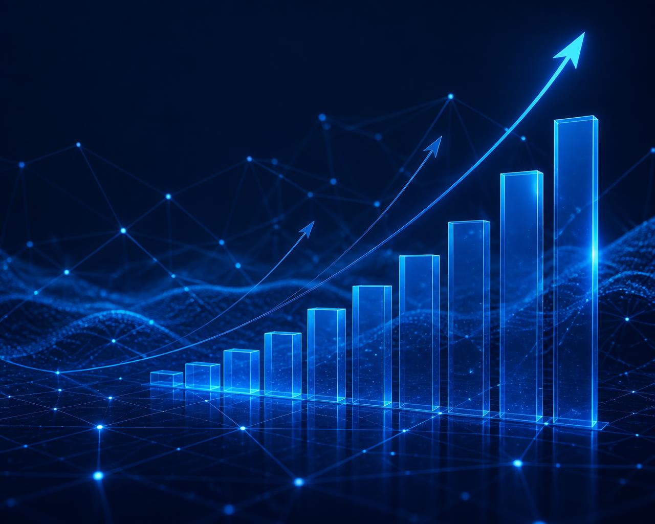 Visualización de datos y crecimiento empresarial impulsado por tecnología